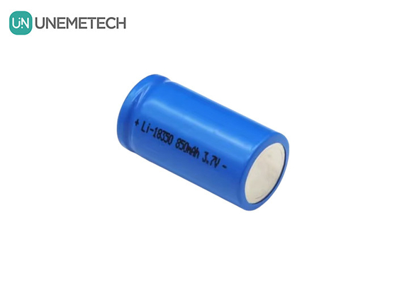 3.7v 850mah بطارية ليثيوم أيون قابلة لإعادة الشحن 18350 بطارية NCM لجهاز التنظيف المحمول