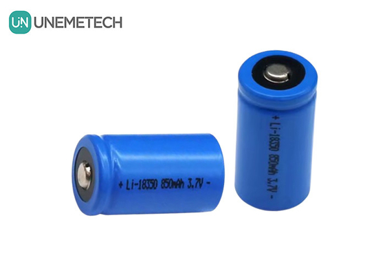 3.7v 850mah بطارية ليثيوم أيون قابلة لإعادة الشحن 18350 بطارية NCM لجهاز التنظيف المحمول