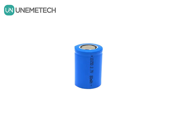 3.7 فولت 80mAh بطارية صغيرة ليتو أيونية أسطوانية قابلة لإعادة الشحن 10150 لجهاز حلاقة شعر الأنف التوربو