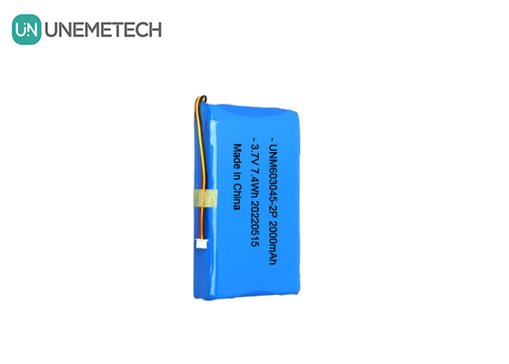 بطارية الليثيوم البوليمر ذات السعة الكبيرة 603045 2P 3.7V بطارية قفل الباب الذكي 2000mAh