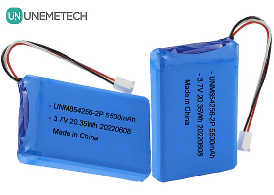 3.7 فولت بطارية قابلة لإعادة الشحن من نوع Li Poly 854256 2P 5500mAh بطاريات المعدات الصناعية