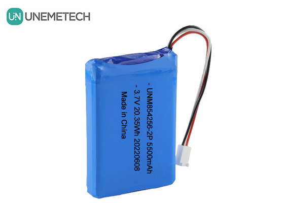 3.7 فولت بطارية قابلة لإعادة الشحن من نوع Li Poly 854256 2P 5500mAh بطاريات المعدات الصناعية