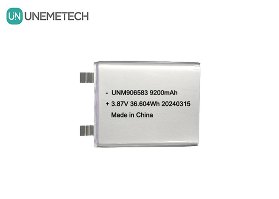 3.87 فولت 9200mAh 906583 بطارية ليثيوم أيون عالية الجهد