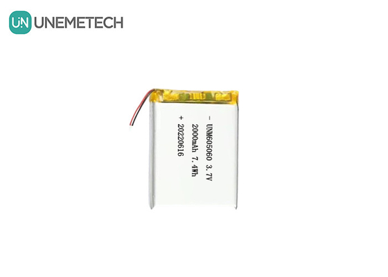 UNEMETECH 605060 2000mAh بطارية البوليمر الليثيومية 3.7 فولت أداة الجمال بطارية قابلة لإعادة الشحن