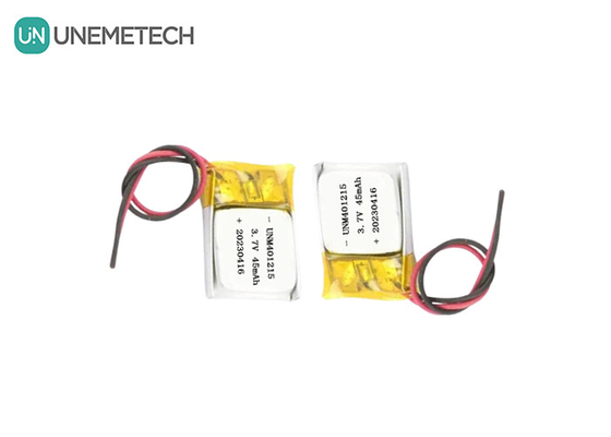 بطارية الليثيوم البوليمر 401215 رقيقة للغاية 3.7 فولت بطارية لي بو 45mAh لمراقب GPS