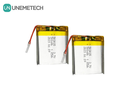 بطارية الليثيوم البوليمر 500mAh 503035 3.7V بطارية ليبو قابلة لإعادة الشحن للإلكترونيات المحمولة