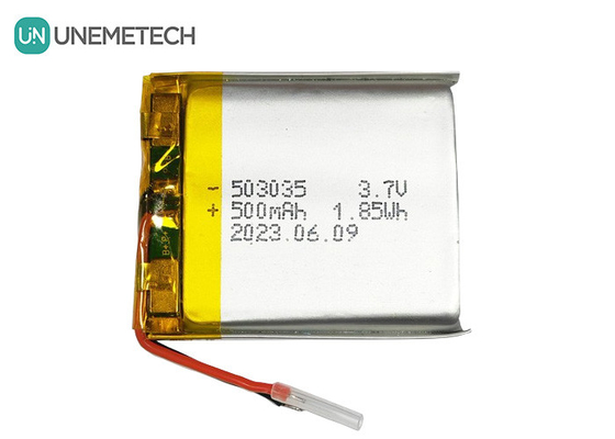 بطارية الليثيوم البوليمر 500mAh 503035 3.7V بطارية ليبو قابلة لإعادة الشحن للإلكترونيات المحمولة