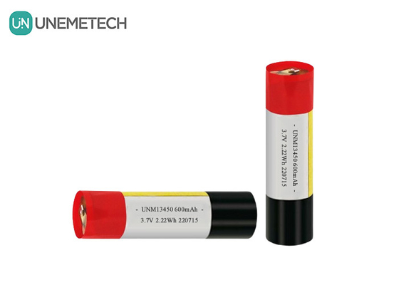 بطارية ليبو أسطوانية قابلة لإعادة الشحن 13450 3.7 فولت 650mAh للسجائر الإلكترونية