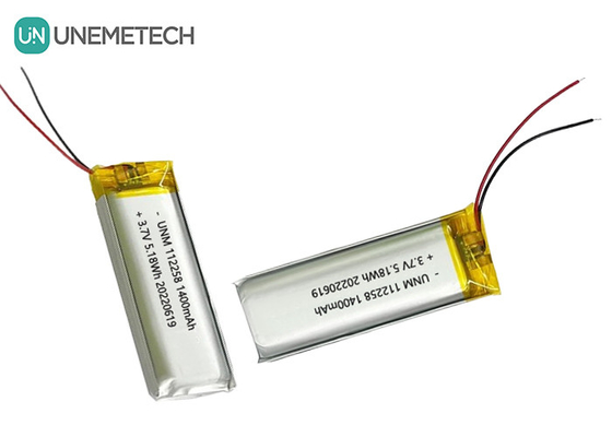 3.7 فولت بطارية ليثيون قابلة لإعادة الشحن 1400mAh 112258 لبنك الطاقة المحمول