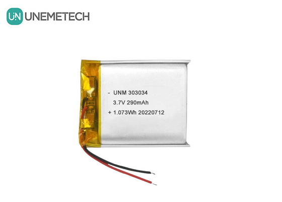 3.7 فولت 290mAh بطارية ليثيوم أيون بوليمر قابلة لإعادة الشحن 303034 للألعاب الكهربائية