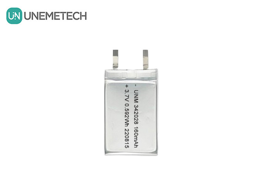بطارية بلوتوث 160mAh 3.7V بطارية ليثيوم بوليمر أيون قابلة لإعادة الشحن 342028 لمراقب