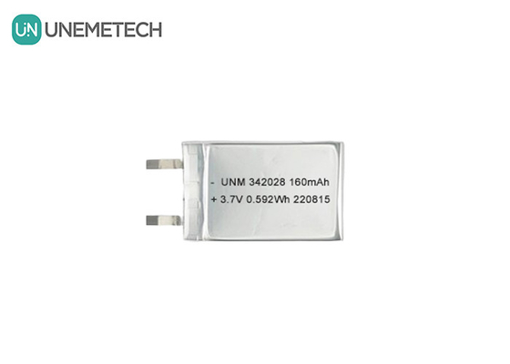 بطارية بلوتوث 160mAh 3.7V بطارية ليثيوم بوليمر أيون قابلة لإعادة الشحن 342028 لمراقب