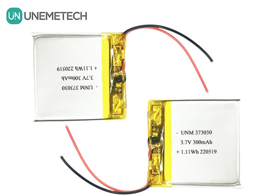 3بطارية قابلة لإعادة الشحن لـ.7 فولت 300mAh LiPo 373030 لمتحدث بلوتوث