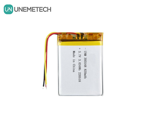 بطارية الليثيوم البوليمر 3.7 فولت 820mAh 393548 بطارية ليبو قابلة لإعادة الشحن لضخ الثدي الإلكتروني