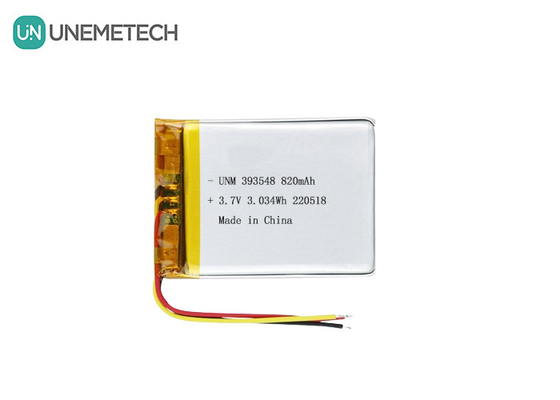 بطارية الليثيوم البوليمر 3.7 فولت 820mAh 393548 بطارية ليبو قابلة لإعادة الشحن لضخ الثدي الإلكتروني