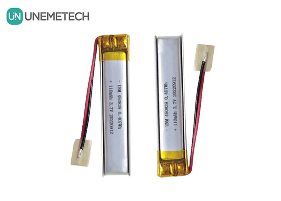 التصميم الدقيق 3.7 فولت 110mAh بطارية ليبو قابلة لإعادة الشحن بطارية الليثيوم البوليمر 450839