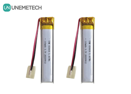 التصميم الدقيق 3.7 فولت 110mAh بطارية ليبو قابلة لإعادة الشحن بطارية الليثيوم البوليمر 450839
