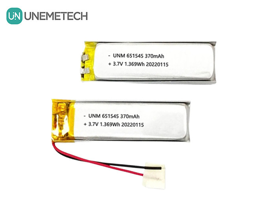3.7 فولت 370mAh 651545 بطارية الليثيوم الليثيوم أيون بوليمر قابلة للإعادة الشحن للمنتجات الرقمية