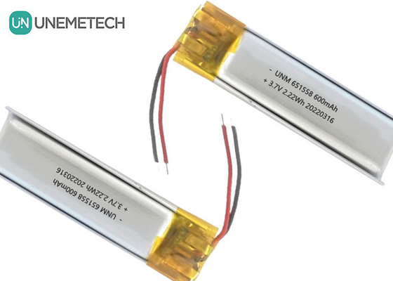 البطارية 600mAh 3.7V بطارية ليبو 651558 لإزالة الشعر