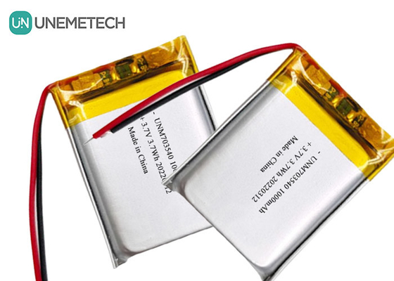 بطارية ليبو 1000mAh 703540 3.7V بطارية ليبو البوليمر القابلة لإعادة الشحن للمنتجات الإلكترونية