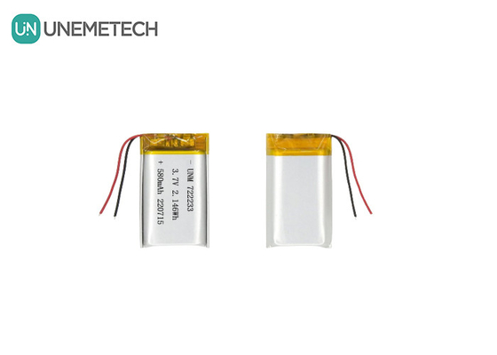 بطاريات الليثيوم البوليمر 722233 3.7 فولت 580mAh بطارية ليبو من الصين