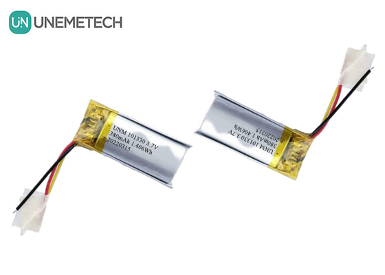 3.7 فولت 380mAh بطارية لي بوليمر قابلة لإعادة الشحن 101330 للساعات الذكية