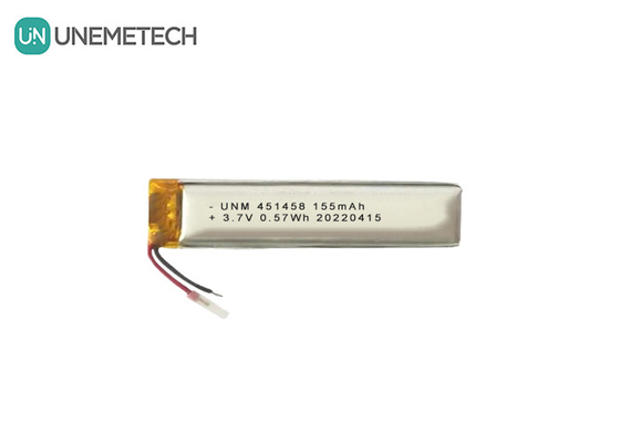 ليبو 3.7 فولت 155mAh بطارية بوليمرية قابلة لإعادة الشحن 451458 لجهاز سماعة لاسلكي