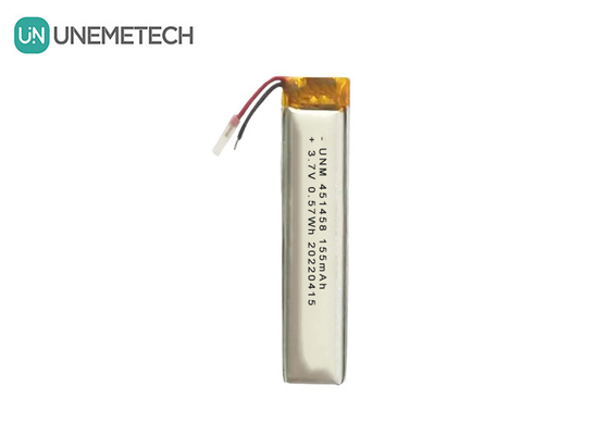 ليبو 3.7 فولت 155mAh بطارية بوليمرية قابلة لإعادة الشحن 451458 لجهاز سماعة لاسلكي
