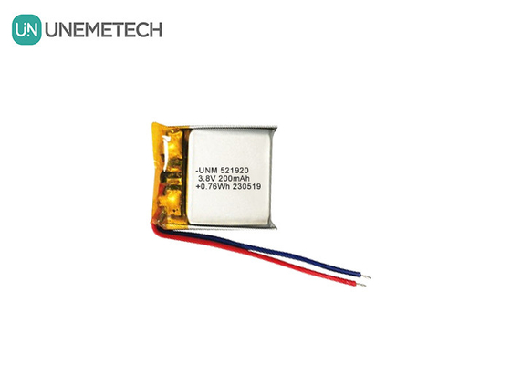 بطارية البوليمر الليثيوم عالية الجهد 3.8 فولت 200mAh 521920 للساعات الذكية