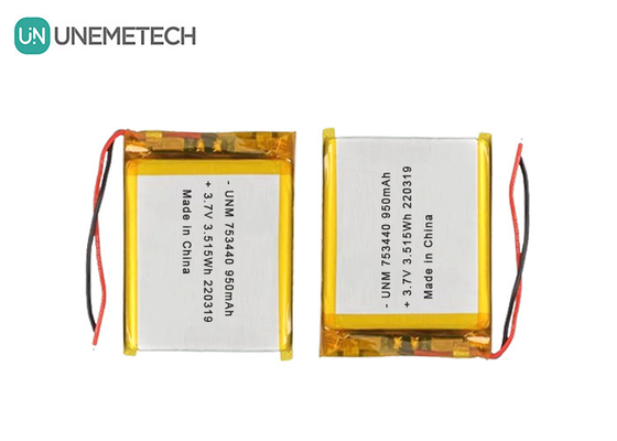 3بطارية ليتيم بوليمر بقوة 7 فولت 950mAh 753440 بطارية كيس للكاميرا المصغرة