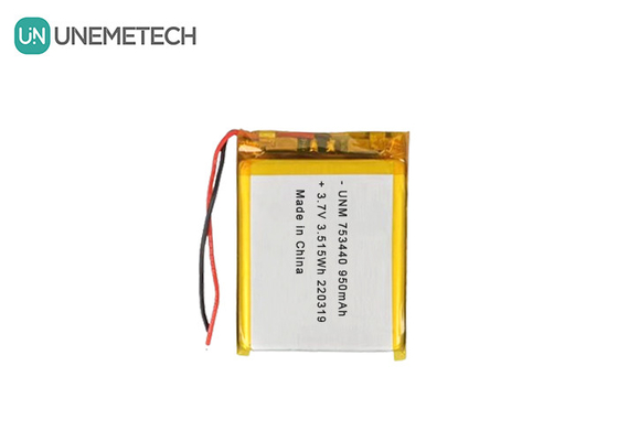 3بطارية ليتيم بوليمر بقوة 7 فولت 950mAh 753440 بطارية كيس للكاميرا المصغرة