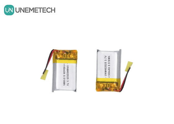 3.7 فولت 140mAh 402025 بطارية قابلة لإعادة الشحن بطارية ليبو لجهاز التدليك المدمج