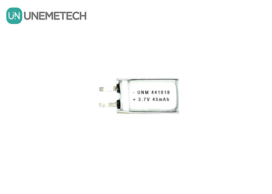 3.7 فولت 45mAh بطارية الليثيوم البوليمرية الصغيرة منخفضة الوزن 441018 للنظارات الذكية