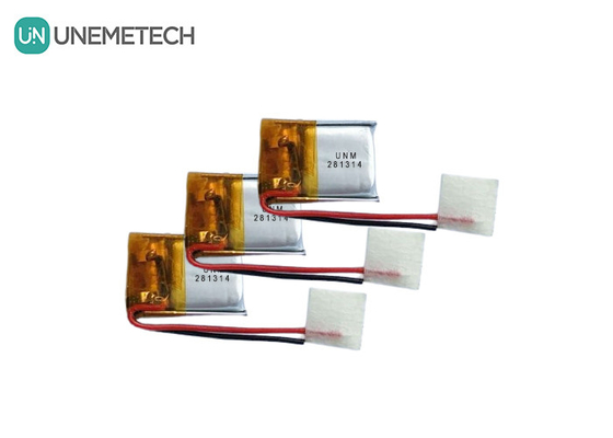 3.7 فولت 25mAh 281314 بطارية صغيرة رقيقة ليبو صغيرة قابلة لإعادة الشحن لمصابيح مفاتيح