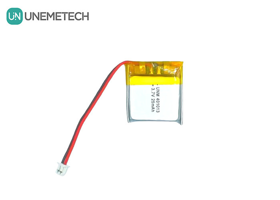 3.7 فولت 25mAh 401013 بطارية الليثيوم البوليمرية الخفيفة القابلة لإعادة الشحن للنظارات الذكية