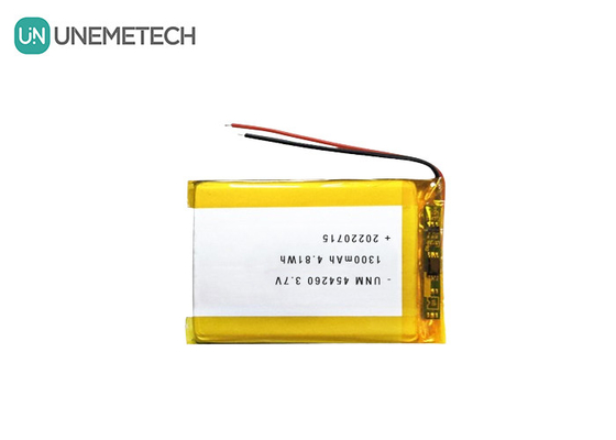 خلية بطارية ليثيوم أيون بوليمر 3.7 فولت 1300mAh 454260 لأنظمة Soalr
