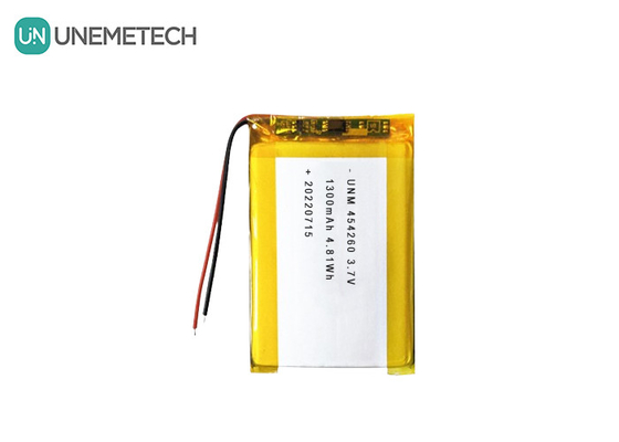 خلية بطارية ليثيوم أيون بوليمر 3.7 فولت 1300mAh 454260 لأنظمة Soalr