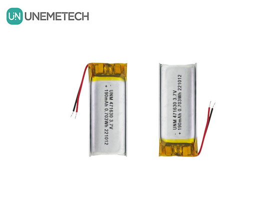 بطارية ليبو معتمدة CE 471630 3.7V 190mAh بطارية ليبو للكترونيات المحمولة