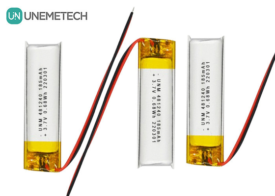 3.7V 185mAh 481240 بطارية ليثيوم أيون وبوليمر الليثيوم لجهاز سجل السيارة