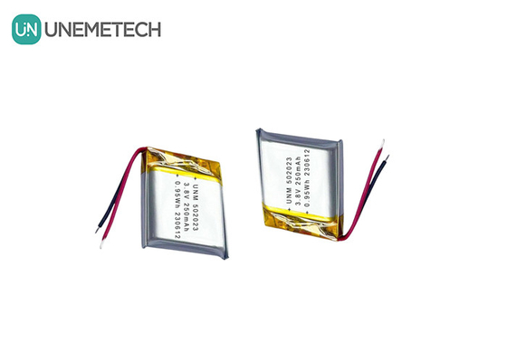 3.8 فولت 250mAh 502023 بطارية الليثيوم البوليمرية عالية الجهد لموقع المراقب