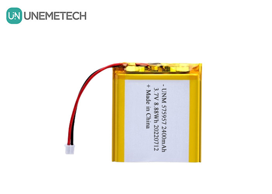 3.7 فولت 2400mAh بطارية ليثيوم أيون بوليمر قابلة لإعادة الشحن 575957 للميزانات الإلكترونية