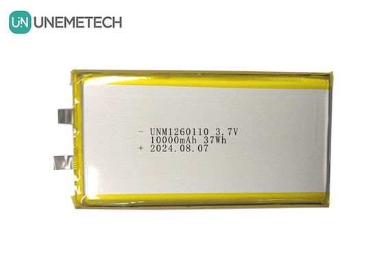 3.7 فولت 10000mAh بطارية الليثيوم البوليمر القابلة لإعادة الشحن ذات السعة العالية 1260110 للأجهزة اللوحية