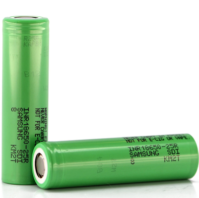 سامسونج 25R 18650 2500mAh بطارية 20A بطارية 3.6 فولت بطارية ليثيوم أيون INR18650-25R