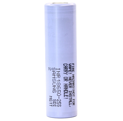 سامسونج 25S 18650 2500mAh بطارية 20A بطارية 3.6 فولت سلسلة ليثيوم أيونية أسطوانية INR18650-25S