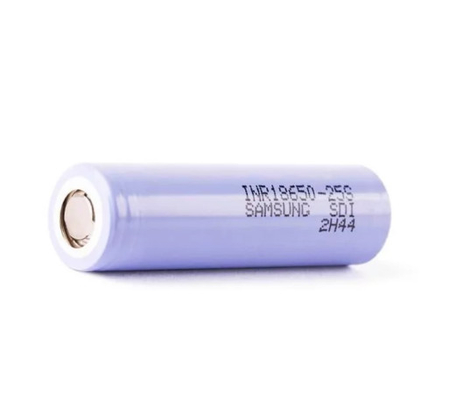 سامسونج 25S 18650 2500mAh بطارية 20A بطارية 3.6 فولت سلسلة ليثيوم أيونية أسطوانية INR18650-25S