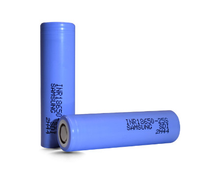 سامسونج 25S 18650 2500mAh بطارية 20A بطارية 3.6 فولت سلسلة ليثيوم أيونية أسطوانية INR18650-25S