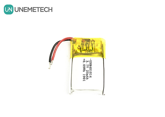 3.7 فولت 25mAh 401014 بطارية ليبو قابلة لإعادة الشحن صغيرة للغاية للنظارات الذكية