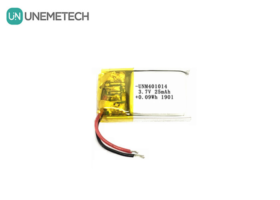 3.7 فولت 25mAh 401014 بطارية ليبو قابلة لإعادة الشحن صغيرة للغاية للنظارات الذكية