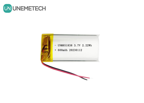 بطارية لي بوليمر قابلة لإعادة الشحن 600mAh 851838 3.7V بطارية ليبو مخصصة