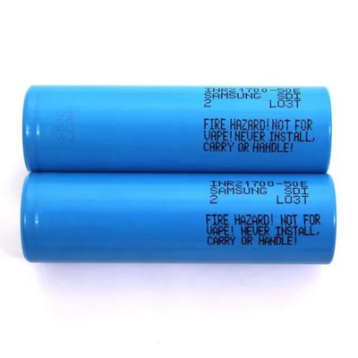 سامسونج 50E 21700 5000mAh 9.8A بطارية 3.6V بطارية ليثيوم أيون INR21700-50E